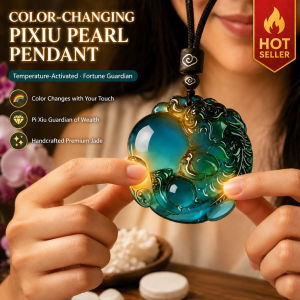 Color Changing Pixiu Pendant/Lucky Wealth Attracting Bead Necklace/Multicolor Design/High Quality Material/Trendy Accessory For Everyday Wear