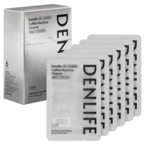 Denlife Coffee Machine Cleaner 6 Pouches 40ml Each Single Use Descaler for Espresso Capsule Machines