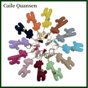 Caile สายรัดข้อมือยีราฟเคสโทรศัพท์มือถือกระเป๋าจี้รูปการ์ตูนกวางเคสโทรศัพท์มือถือสายรัดข้อมือ