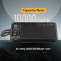 PCMK - Power Bank 22.5W PD Fast Charging 10000mAh High Speed PortUSB Kabel 2in1 - Shark KP103. 