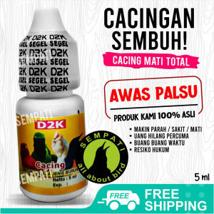 SEMPATI Cacing D2K Obat Burung Sakit Cacingan OBTBD4K