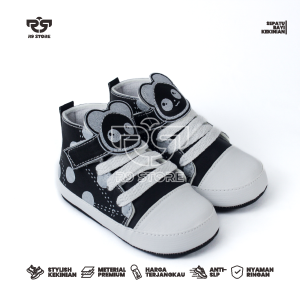 Sepatu Bayi Prewalker Baby Panda Usia 0-12 Bulan Laki-Laki Perempuan