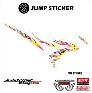 Stiker Striping Sonic 150 R grafis variasi 004