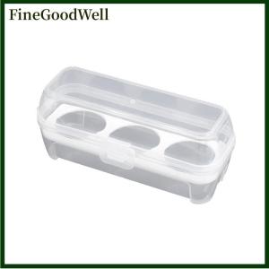 FineGoodWell Outdoor Shockproof Egg Box Storage Box Portable Camping Shatterproof Egg Tray Home Plastic Protection Box Travel Shatterproof