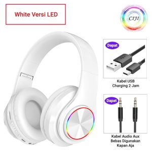CIJI Headphone Gaming Bluetooth B39 Wireless Portable dengan Lampu LED Warna Warni