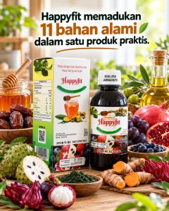 Madu HappyFit Ath-Thoifah | Madu Herbal Alami | Menjaga Daya Tahan Tubuh | Halal BPOM | 11 Bahan Alami | Praktis | Kesehatan | Suplemen Makanan | Makanan Bernutrisi
