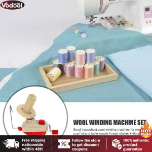 [Vodool Tool Outlet] Hand Operated Yarn Winder Wool Winding Machine Small Yarn Ball Spinner Roller Manual String Winder for DIY Knitting Crocheting Sewing Accessories