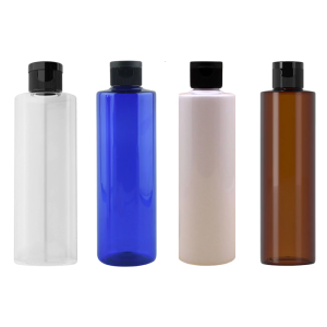 4 Pieces Travel Bottle Set 250ml Flip Caps Empty Dispenser for Cosmetic Transparent and Leak Proof Storage Bottles