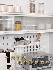 Kithchen Cabinet Cupboard Kitchen Sideboard Cabinet Modern Kitchen Island Counter Microwave oven rock slab floor-standing multi-layer cabinet with rock slab countertop