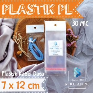 Plastik Display 7x12 Cm isi 100 lembar / Plastik Perlize / Plastik OPP Gantung untuk Kemasan Aksesoris & Snack