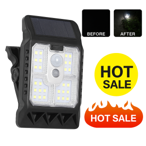 Sensor Outdoor Solar Wall Light Clip Lights With Camping Lights Patio Lighting Street Lighting
