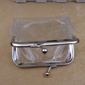 PUREGLOW ลิปสติก มินิ ล็อคตัวล็อคจูบ กระเป๋าเงิน คลิปหนีบปากเหล็ก บัตรธนาคาร กระเป๋าสตางค์ใบเล็ก เปลี่ยนกระเป๋าถือ กระเป๋าใส่เหรียญแบบใส ที่ใส่บัตร