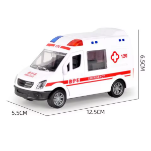 Ambulance Toy Car Boys Police Fire Rescue Vehicle Inertia Simulation Gift Toy with Lights & Sounds Five Doors Openable for Kids Boys And Girls