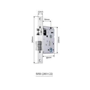 Premium Mortise Lock Body Replacement for Fingerprint Digital Door Locks
