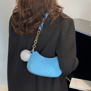 ONERVGY Trendy Mini Shoulder Bag Simple Design Fashion Design Felt Underarm Bag New Casual Handbag Women