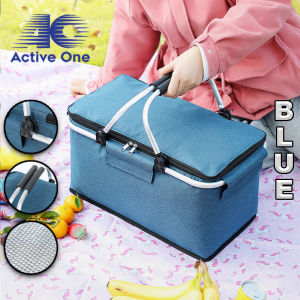 ACTIVEONE Outdoor Picnic Bag Food Storage Basket Insulation Bag Ice Basket Foldable Picnic Carrier - Fulfilled by ACTIVEONE