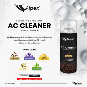WIPEX AC CLEANER PEMBERSIH DAN PENGHARUM AC MOBIL 400 ML / PEWANGI INTERIOR MOBIL ANTI BAKTERI / PENYEGAR UDARA AC MOBIL RUANGAN RUMAH CAR ODOR ELIMINATOR PARFUM MOBIL