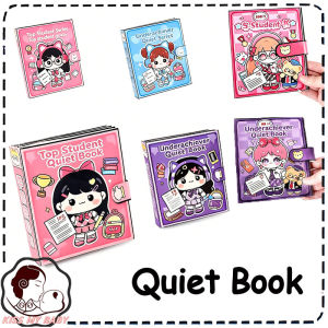 Book Top Students Bottom Students Quiet Books Girls Magnetic Stickers No Cutting DIY Class