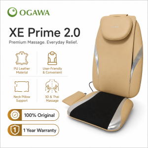 OGAWA XE Prime 2.0 Massage Seat Cushion 3D Thai Shiatsu Heat Vibration Home & Car Use
