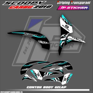 SCOOPY CARBU (COD) STIKER STRIPING MOTOR HONDA SCOOPY CARBU - LIST SIMPLE DESAIN RACING IP.STRIPING HOLOGRAM DAN TRANSPARAN IP.KODE-29