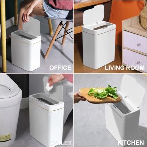 18L Automatic Sensor Trash Can Touchless with Infrared Induction Waterproof Smart Dustbin for Kitchen and Bathroom