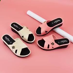 [Free Shipping] 2026 New Fashionable Outdoor Sandals For Women Summer Home Wedge Heel Bathroom Non-Slip Mid-High Heel Slippers