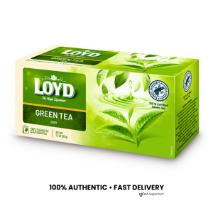 LOYD Green Tea Pure and Green Tea with Lemon 20 Tea Bags Imported Wellness Green Tea Drink