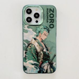 FCCool Luffy Zoro Mobile Phone Case For iPhone 17 Pro Max 16 Pro Max 15 Pro Max 14 Pro Max 13 Pro Max Soft Silicone Phone Back Cover for iPhone 12 Pro Max 11 Back Shell