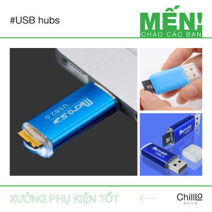 Đầu đọc thẻ nhớ điện thoại micro sd/ sdhc/ tf/ t-flash cổng usb 2.0 - Hub USB truyền & kết nối thẻ nhớ điện thoại tới máy tính/ laptop