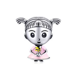 BAMOER Hạt Kim Loại Bộ Sưu Tập Gia Đình 6 Phong Cách Charm Bạc Ý 925 Phù Hợp Với Vòng Tay Nguyên Bản Trang Sức Tự Làm Thời Trang BSC172