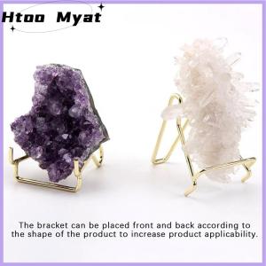 tantuoye ขาตั้งโชว์แขนทำจากโลหะ1ชิ้นขาตั้งสำหรับประดับอัญมณีจากแร่ของตกแต่งบ้านแร่ธาตุหินฟอสซิลที่วางจัดแสดงแบบ Geode