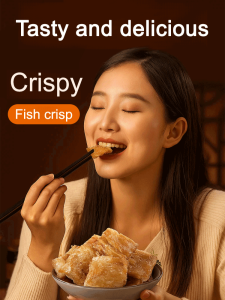 Deep sea hairtail crisps 500g crispy instant dried fish High protein instant hairtail crisps Low calorie high protein  snacks