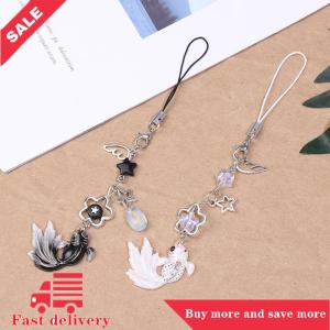 [COD]Flash Delivery Colorful Fish Star Keychain Lanyard Wrist Strap Phone Chain Cell Phones String Cartoon Fringe Cellphone Chain Keyring Strap