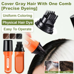 White Hair Covering Artifact Hair Dye Pen Covers White Hair Pure Plant No Fading Hair Stick Liquid Quick Drying Floral Fragrance Hair Pen遮白补色美发笔