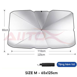 Ô che nắng ô tô vải Nano chống nóng chống tia UV khung nhôm chắc chắn phù hợp với nhiều dòng xe -Aeneas Shop