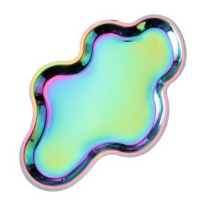 GENENIC Modern Design Cloud Shaped Storage Tray Rust-proof Stainless Steel Key Serving Plate Luxury Multi-Purpose Decorative Tray Home Kitchen