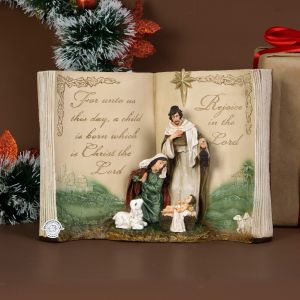 Bộ tượng Giáng Sinh 20cm - Tượng Sách Giáng Sinh - Decor trang trí nhà cửa & quà tặng noel ý nghĩa