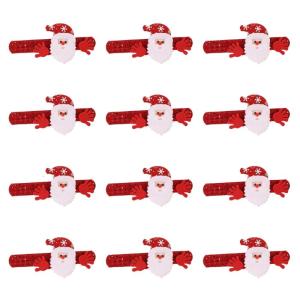12Pcs Christmas Slap Bracelets for Kids Adult Comfortable Slap Wristbands Stocking Fillers For Christmas Decorations