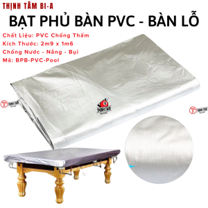 [THỊNH TÂM] Tấm Bạt Phủ Bàn Bida Lỗ - Bàn 3C 3 Băng Bảo Vệ Mặt Bàn Chống Bụi Nắng Gió | Vải Phủ Bàn Bi-a Lỗ