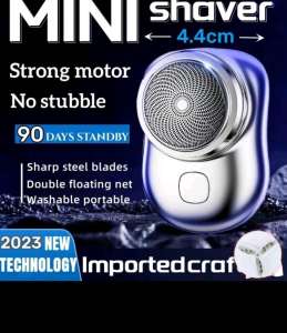 Portable Mini Electric Shaver USB Rechargeable Electric Shaver for Men Cordless Waterproof Pocket Razor Beard Trimmer for Home Car