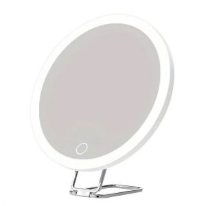 WARMSUN Suction Cup Magnifying Mirror with Light High-Definition 360° Adjustable Stand LED Makeup Mirror Compact 5/10/20/30x Portable Cosmetic Mirrors Travel