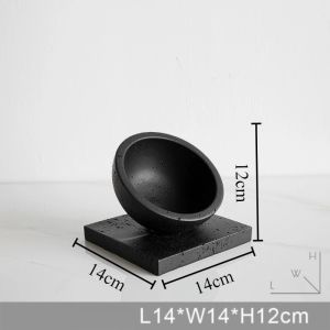 Sacesr Imitation Cave Stone Flower Pot Indoor Decorative Plants Pots Modern Design Bonsai Display Bowls Desktop Flowerpot Ornaments J6H9P