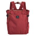 กระเป๋าAnello 10 pocket 2 way backpack​ ผ้าแคนวาส▧ มีป้ายกันปลอม ▧กระดุมแบบใหม่ คำว่า "carrot co." กระเป๋าเป้ กระเป๋าสะพายหลัง. 