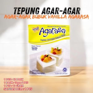 ( 1 PCS ) Nutrijel Agarasa TEPUNG AGAR AGAR BUBUK INSTAN MELON / VANILA / STOBERI / COKELAT