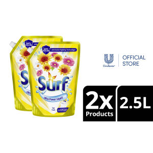 [BUNDLE OF 2] Surf Sun Fresh Laundry Liquid Detergent 2.5L Pouch