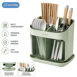 MLADEN Tableware Cutlery Storage Box Kitchen Chopsticks Fork Spoon Storage Box Bekas Simpanan Sudu Garfu