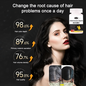 【One pill a day for a black head】Ganoderma Lucidum Black Tablets Ganoderma Lucidum Ebony Tablets Everyday