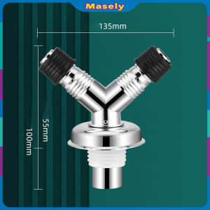 Masely Washing Machine Floor Drain Connector Deodorization Anti-Overflow Three-Way Dual-Use Floor Drains