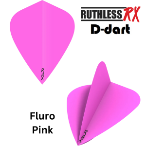 Ruthless Rx Dart Flights - KITE 100 Micron R4X Solid Darts Flight 3Pcs/Pack (SAYAP ARROW)
