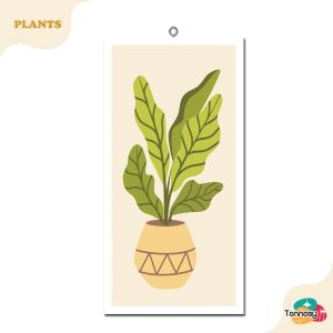TENNESY HIASAN DINDING TANAMAN POT DAUN WALL DECOR 15x30CM PAJANGAN KAYU POSTER DEKORASI DINDING KAMAR TIDUR RUMAH